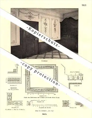 Photographien / Ansichten , 1919 , Mollis , Haus Dr. Schindler , Prospekt , Fotos , Architektur !!!