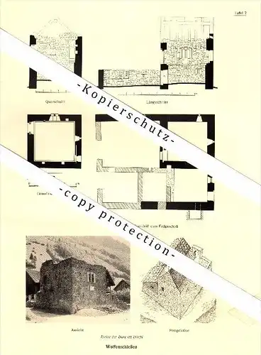 Photographien / Ansichten , 1937 , Wolfenschiessen und Schwändi - Ramersberg , Sarnen  Prospekt , Fotos , Architektur !!