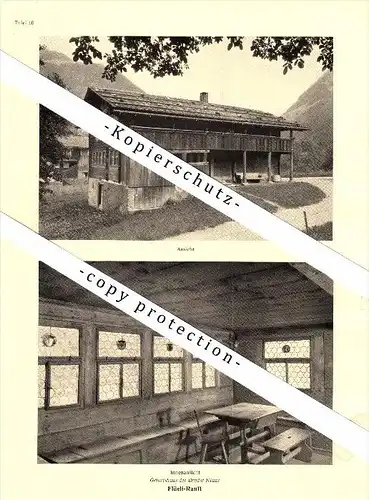 Photographien / Ansichten , 1937 , Flüeli-Ranft , Ettisried , Büren , Ewil und Giswil Prospekt , Fotos , Architektur !!!