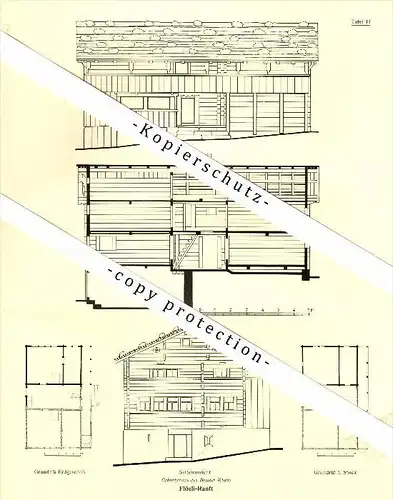 Photographien / Ansichten , 1937 , Flüeli-Ranft , Wohnhaus , Prospekt , Fotos , Architektur !!!