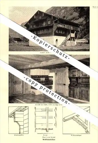 Photographien / Ansichten , 1937 , Wolfenschiessen und Kerns , Speicher , Prospekt , Fotos , Architektur !!!