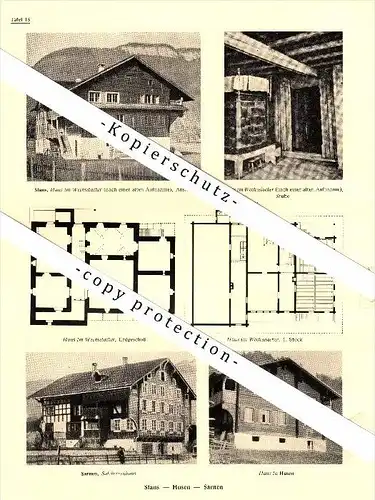 Photographien / Ansichten , 1937 , Stans , Husen , Sarnen und Kerns , Speicher , Prospekt , Fotos , Architektur !!!