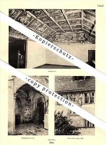 Photographien / Ansichten , 1937 , Stans - Oberdorf , Winkelriedhaus , Rosenburg , Prospekt , Fotos , Architektur !!!