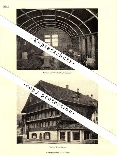 Photographien / Ansichten , 1937 , Sarnen und Wolfenschiessen , Prospekt , Fotos , Architektur !!!
