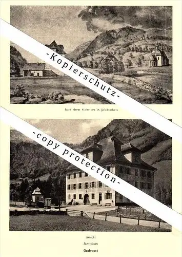 Photographien / Ansichten , 1937 , Grafenort und Stans , Herrenhaus , Engelberg , Prospekt , Fotos , Architektur !!!