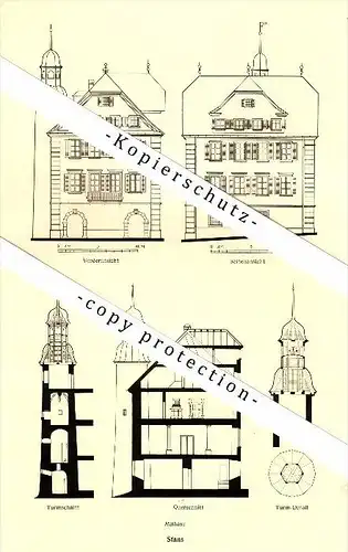 Photographien / Ansichten , 1937 , Stans , Rathaus , Prospekt , Fotos , Architektur !!!