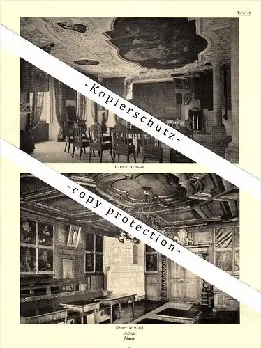 Photographien / Ansichten , 1937 , Stans , Rathaus , Prospekt , Fotos , Architektur !!!