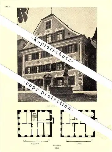 Photographien / Ansichten , 1937 , Stans , Zelgerhaus , Rathaus , Prospekt , Fotos , Architektur !!!
