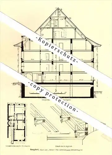 Photographien / Ansichten , 1917 , Burgdorf / Berthoud , Hohe Gasse , Prospekt , Fotos , Architektur !!!