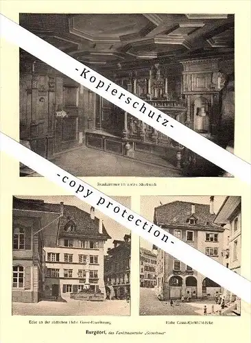 Photographien / Ansichten , 1917 , Burgdorf / Berthoud , Prospekt , Fotos , Architektur !!!