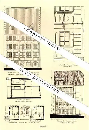 Photographien / Ansichten , 1917 , Burgdorf / Berthoud , Gasthof , Prospekt , Fotos , Architektur !!!