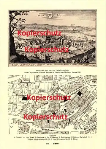 Photographien / Ansichten , 1917 , Biel / Bienne , Prospekt , Fotos , Architektur !!!