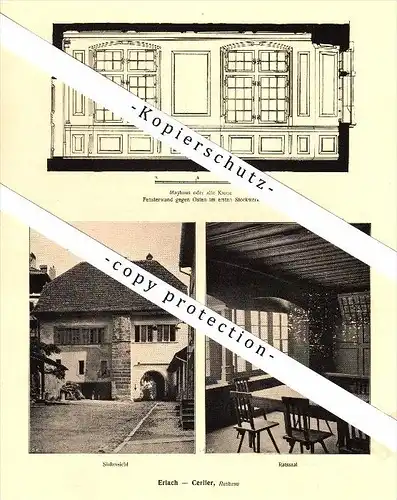 Photographien / Ansichten , 1917 , Erlach - Cerlier , Prospekt , Fotos , Architektur !!!