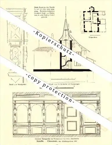 Photographien / Ansichten ,1917, Schafis / Chavannes , Prospekt , Fotos , Architektur !!!