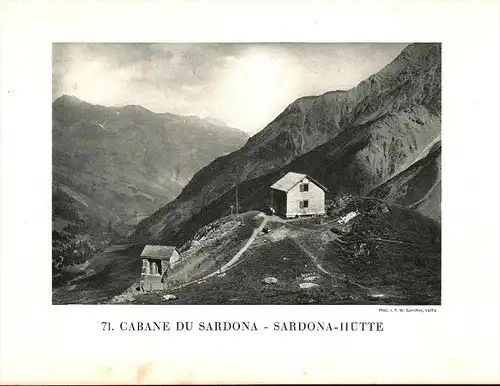 original Ansicht/ Photographie von 1927 , Sardonahütte , St. Martin , ca. 20x13 , Berghütte !!!