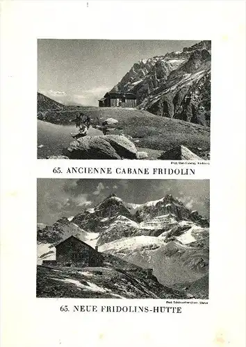 original Ansicht/ Photographie von 1927 , Fridolinshütte , Linthal , ca. 20x13 , Berghütte !!!