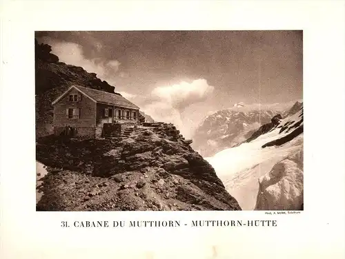 original Ansicht/ Photographie von 1927 , Mutthornhütte , Weissenstein , Kandersteg , Ried , 20x13 , Kiental !!!