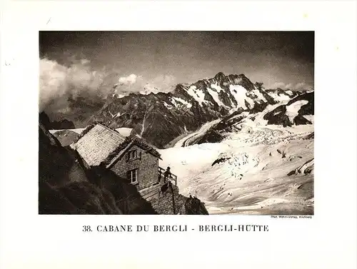 original Ansicht/ Photographie von 1927 , Berglihütte , Grindelwald , Bern , ca. 20x13 , Berghütte !!!
