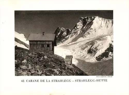 original Ansicht/ Photographie von 1927 , Strahlegghütte , Grindelwald , Bäregg , ca. 20x13 , Berghütte !!!