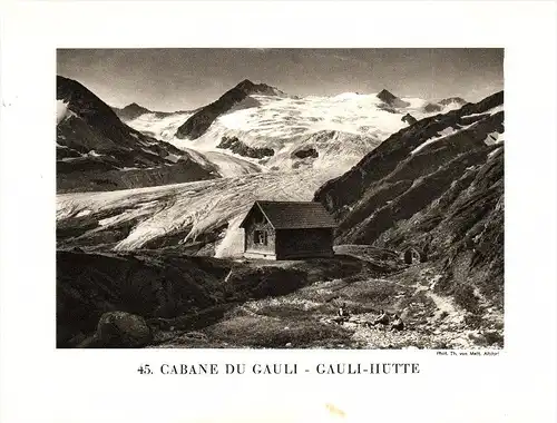 original Ansicht/ Photographie von 1927 , Gaulihütte , Innertkirchen , ca. 20x13 , Berghütte !!!