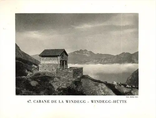 original Ansicht/ Photographie von 1927 , Windegghütte , Innertkirchen , Bern , ca. 20x13 , Berghütte !!!