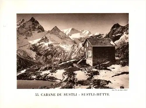 original Ansicht/ Photographie von 1927 , Sustli - Hütte , Meiental , Meien , Rossberg , ca. 20x13 , Berghütte !!!