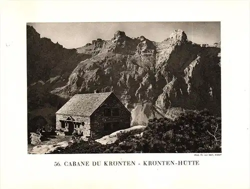original Ansicht/ Photographie von 1927 , Krönten - Hütte , Erstfeld , Gotthard , ca. 20x13 , Berghütte !!!