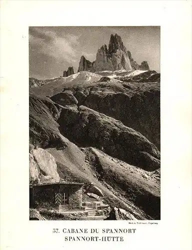 original Ansicht/ Photographie von 1927 , Spannort - Hütte , Herrenrüti , Altdorf , Engelberg  ca. 20x13 , Berghütte !!!