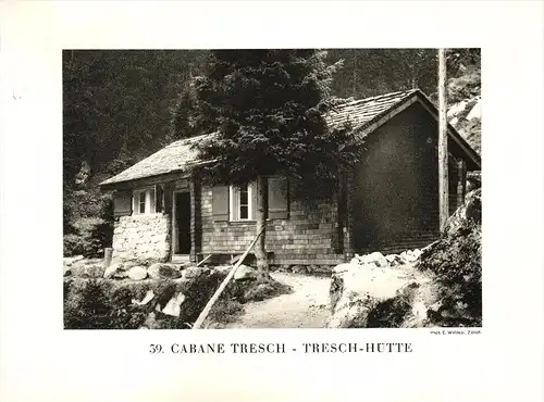 original Ansicht/ Photographie von 1927 , Tresch - Hütte , Gurtnellen , Albis , ca. 20x13 , Berghütte !!!