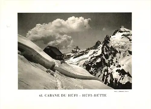 original Ansicht/ Photographie von 1927 , Hüfi - Hütte , Amsteg , Pilatus , Silenen , ca. 20x13 , Berghütte !!!