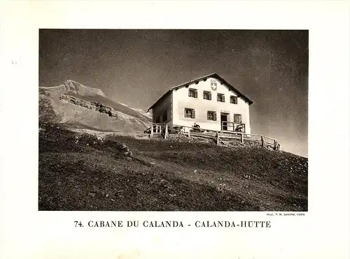 original Ansicht/ Photographie von 1927 , Calanda - Hütte , Linthal , Bachtel , ca. 20x13 , Berghütte !!!