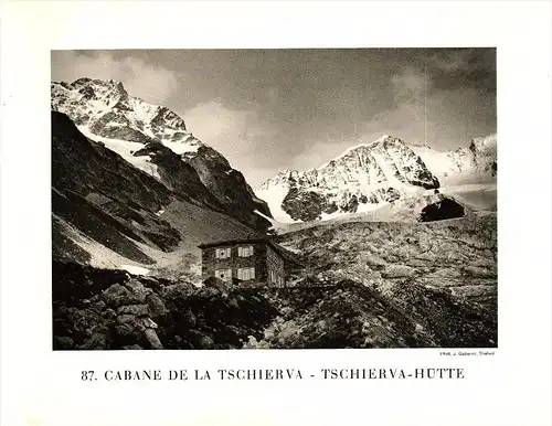 original Ansicht von 1927 , Tschierva - Hütte , Pontresina , Bernina , ca. 20x13 , Berghütte !!!