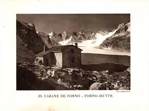 original Ansicht von 1927 , Forno - Hütte , Maloja , Vicosoprano , ca. 20x13 , Berghütte !!!