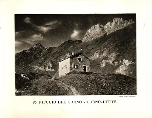 original Ansicht von 1927 , Corno - Hütte , All ` Acqua , Ulrichen , Leventina ,ca. 20x13 , Berghütte !!!