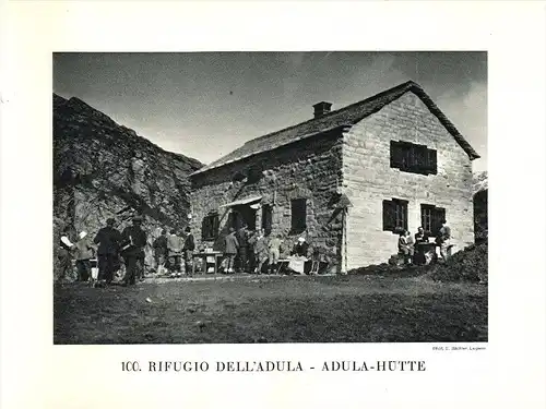 original Ansicht von 1927 , Adula - Hütte , Dongio , Olivonne , Val Carasina ,ca. 20x13 , Berghütte !!!