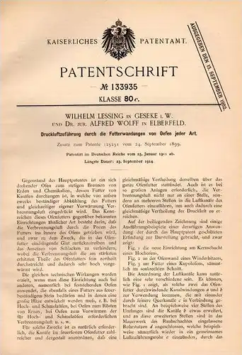 Original Patentschrift - H, Gralow in Kriewen / Krzywin,  Posen , 1901 , Dach - Falzziegel  , Dachziegel !!