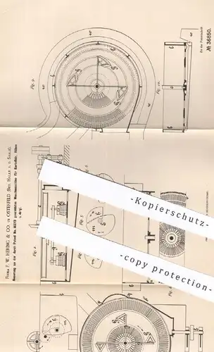 original Patent - F. W. Hering & Co. , Osterfeld / Halle / Saale , 1885 , Waschmaschine für Kartoffeln , Rüben | Zucker