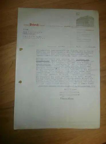 altes Dokument - Ernst Hedrich in Leipzig , 1940 , Druckerei Seemann , A. Colditz in Hartha i. Sa !!!