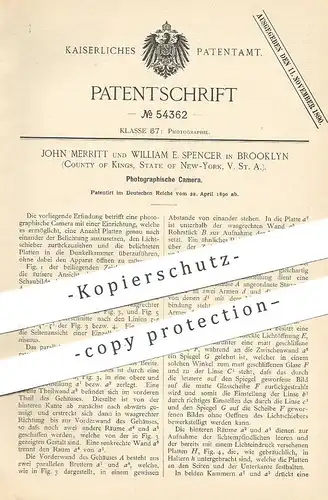 original Patent - John Merritt , William E. Spencer , Brooklyn , New York , USA , 1890 , Kamera | Camera , Photography