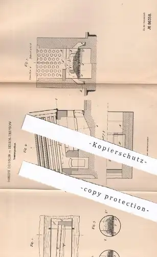 original Patent - Robert Deissler , Berlin Treptow , 1895 , Feuerungsanlage | Feuerung , Ofen , Ofenbauer | Dampfkessel