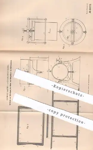 original Patent - George Sauter , Berlin / Charlottenburg , 1894 , Befestigung des Bodens vom Fass aus Holzfurnier