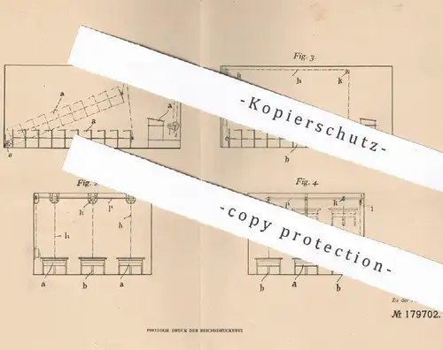 original Patent - Heinrich Brink , Wahlershausen / Kassel , 1905 , Bauen & Anheben von Möbel , Schulbank , Pult , Tisch