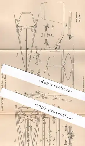 original Patent - Albin Warth , Stapleton , New York , USA , 1884 , Handhabung der Zügel | Pferde , Kutsche , Sattel !!!