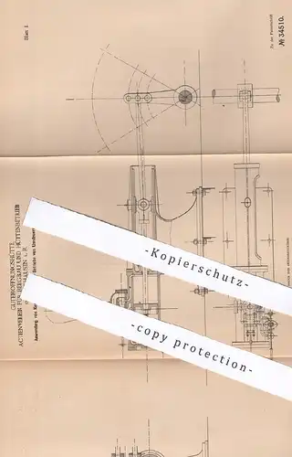 original Patent - Gutehoffnungshütte Aktienverein für Bergbau & Hüttenbetrieb Oberhausen , 1885 , Kessel , Dampfmaschine