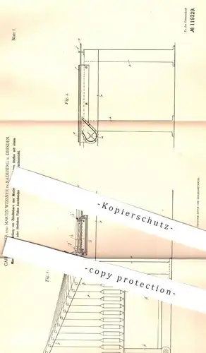 original Patent - Carl Wiessner , Martin Wessner , Radeberg / Dresden , 1900 , Herstellung der Zündhölzer aus Wachs !!