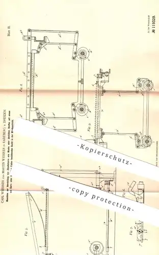 original Patent - Carl Wiessner , Martin Wessner , Radeberg / Dresden , 1900 , Herstellung der Zündhölzer aus Wachs !!