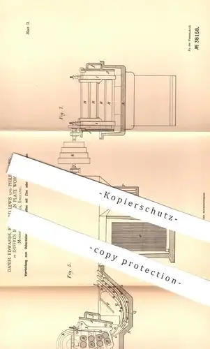 original Patent - Daniel Edwards , Richard Lewis , Ph. Jones , Dyffryn Iron & Tin Plate Works , England | Zinn - Überzug