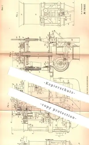 original Patent - Frederic Van Allen , Croissy , Frankreich , 1905 , Packmaschine für Papiertüten | Papier - Tüten !!