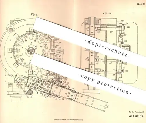 original Patent - Frederic Van Allen , Croissy , Frankreich , 1905 , Packmaschine für Papiertüten | Papier - Tüten !!