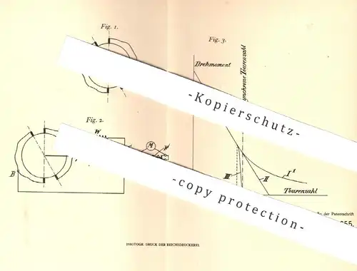 original Patent - AG Brown , Boveri & Cie , Baden / Schweiz u. Mannheim , 1905 , Repulsionsmotor | Motor , Motoren !!!